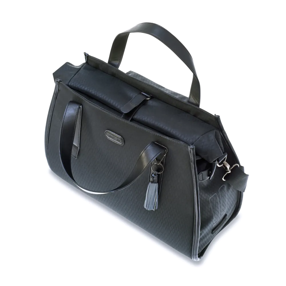 Basil Noir - business fietstas - 17 liter - zwart