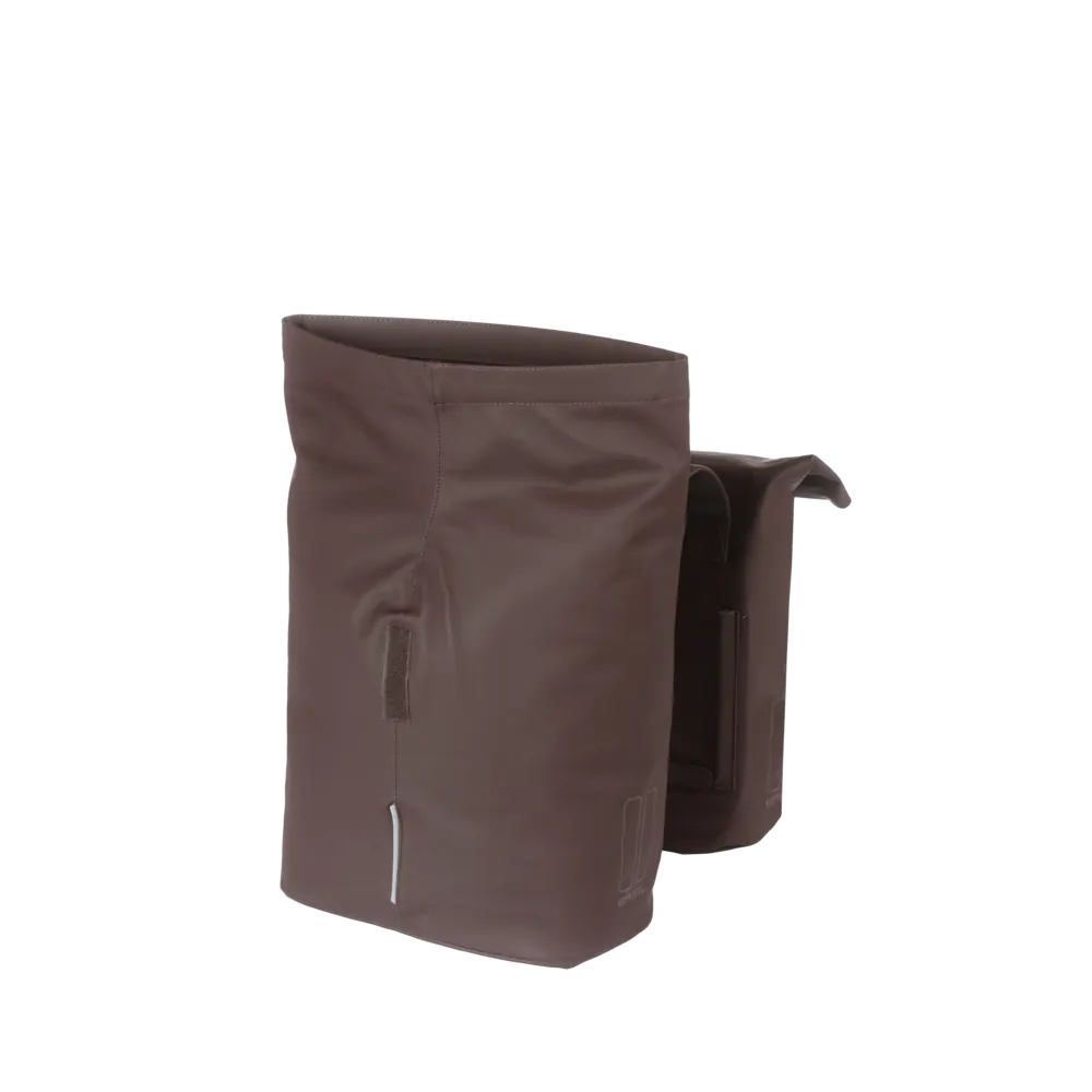 Basil City - dubbele fietstas - 28-32 liter – roasted brown