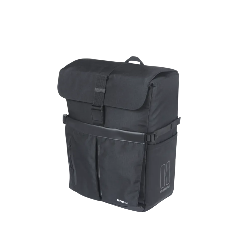 Basil Move fietsschoudertas MIK Studs - enkele fietstas - 15 liter - zwart
