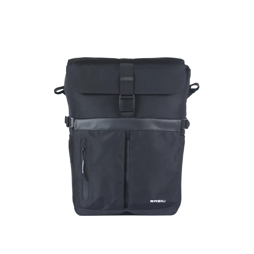 Basil Move fietsschoudertas MIK Studs - enkele fietstas - 15 liter - zwart