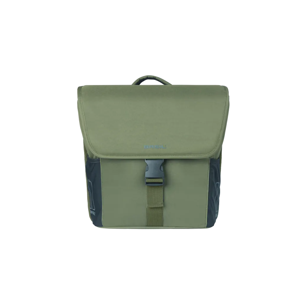 Basil GO - dubbele fietstas MIK - 32 liter - groen