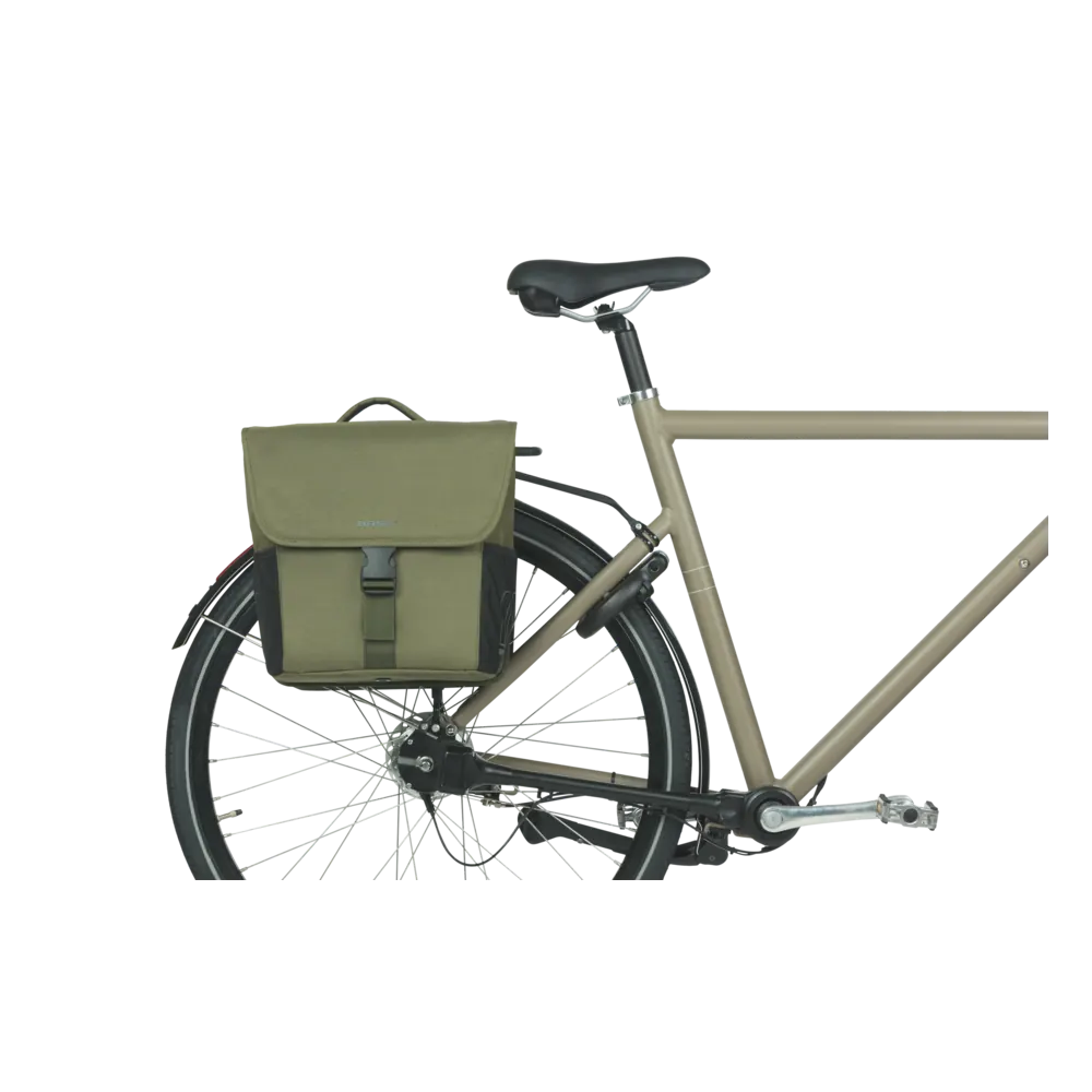 Basil GO - dubbele fietstas MIK - 32 liter - groen