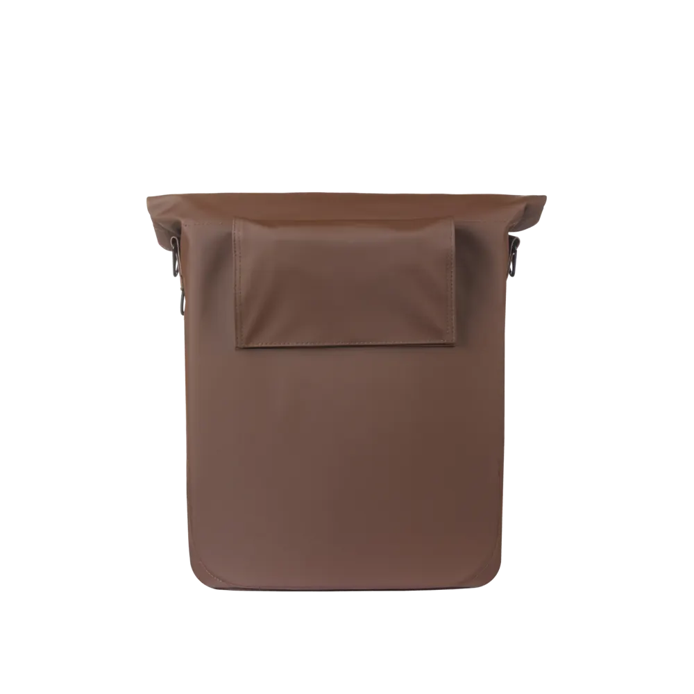 Basil City - fietsshopper MIK Hooks - 14-16L - gebrand bruin