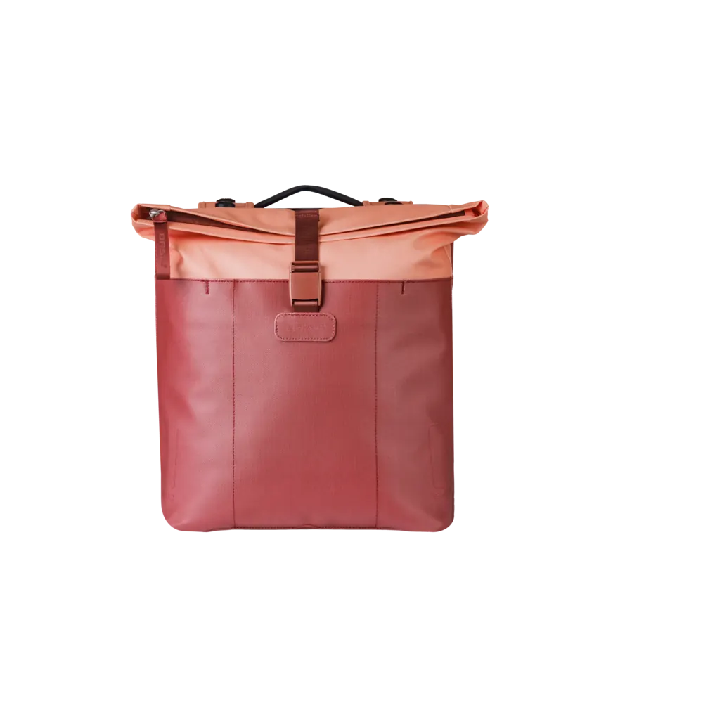 Basil Vive - dubbele fietstas MIK - 28-35L - bordeaux/roze