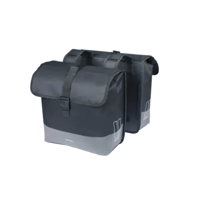 Basil Mara Evo - dubbele fietstas - 28-34L - zwart