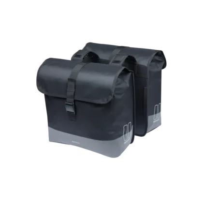 Basil Mara Evo - dubbele fietstas - 38-46L - zwart