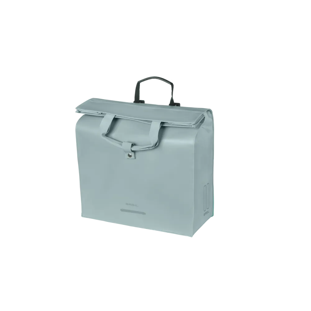 Basil Urban Load Pro - fietsshopper MIK Hooks - 15-20L - silver blue