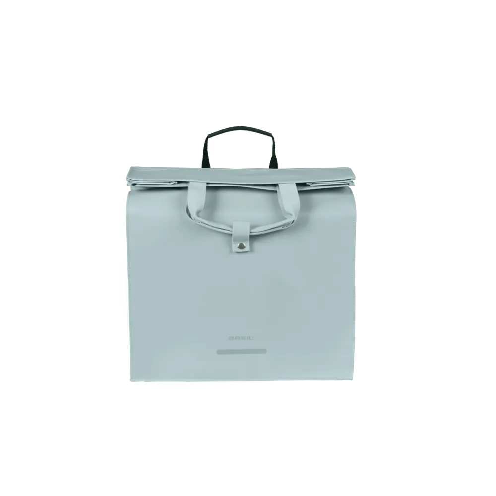 Basil Urban Load Pro - fietsshopper MIK Hooks - 15-20L - silver blue