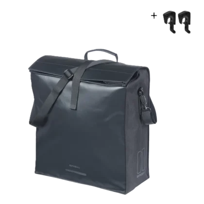 Basil Urban Load Pro - enkele fietstas MIK Hooks - 19-24L - zwart