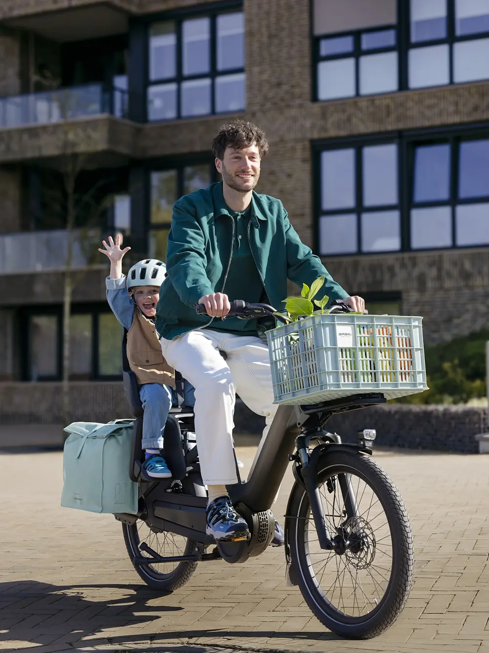 Basil Urban Load Pro - dubbele fietstas - 50-64L - zwart