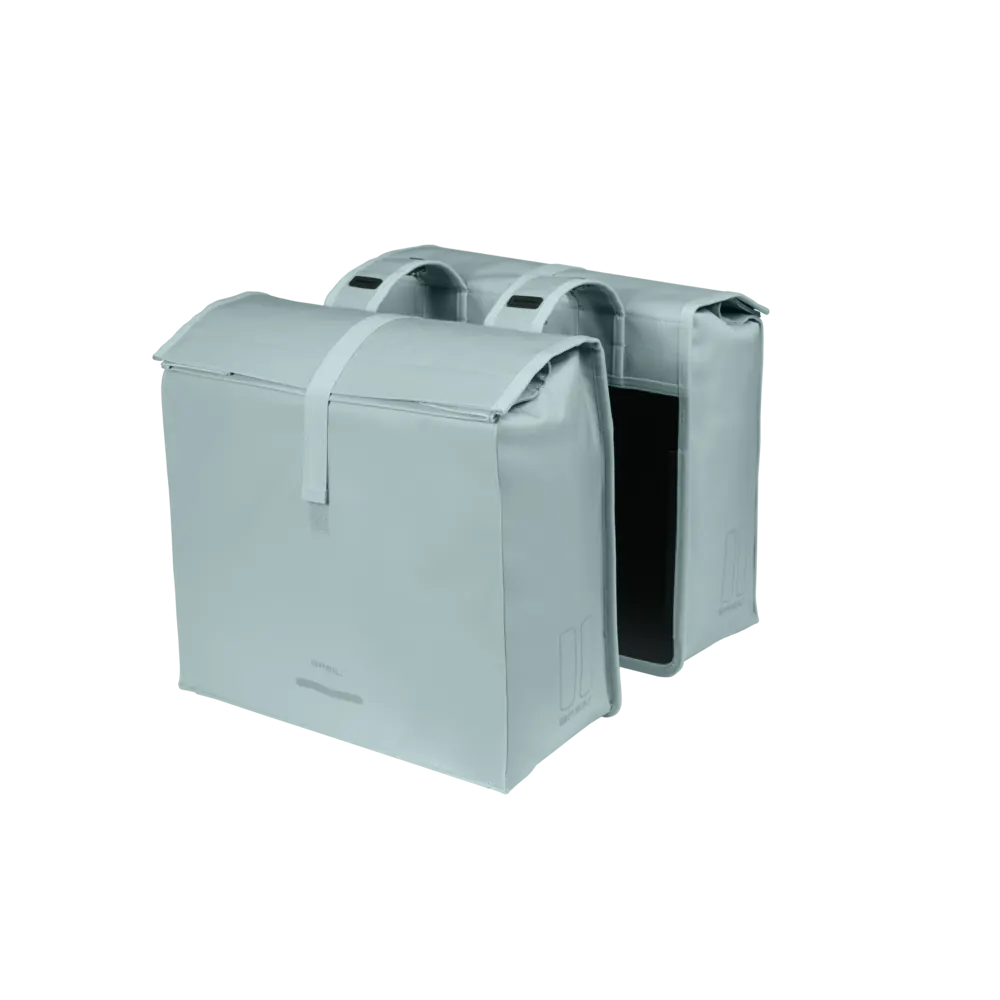Basil Urban Load Pro - dubbele fietstas - 50-64L - silver blue