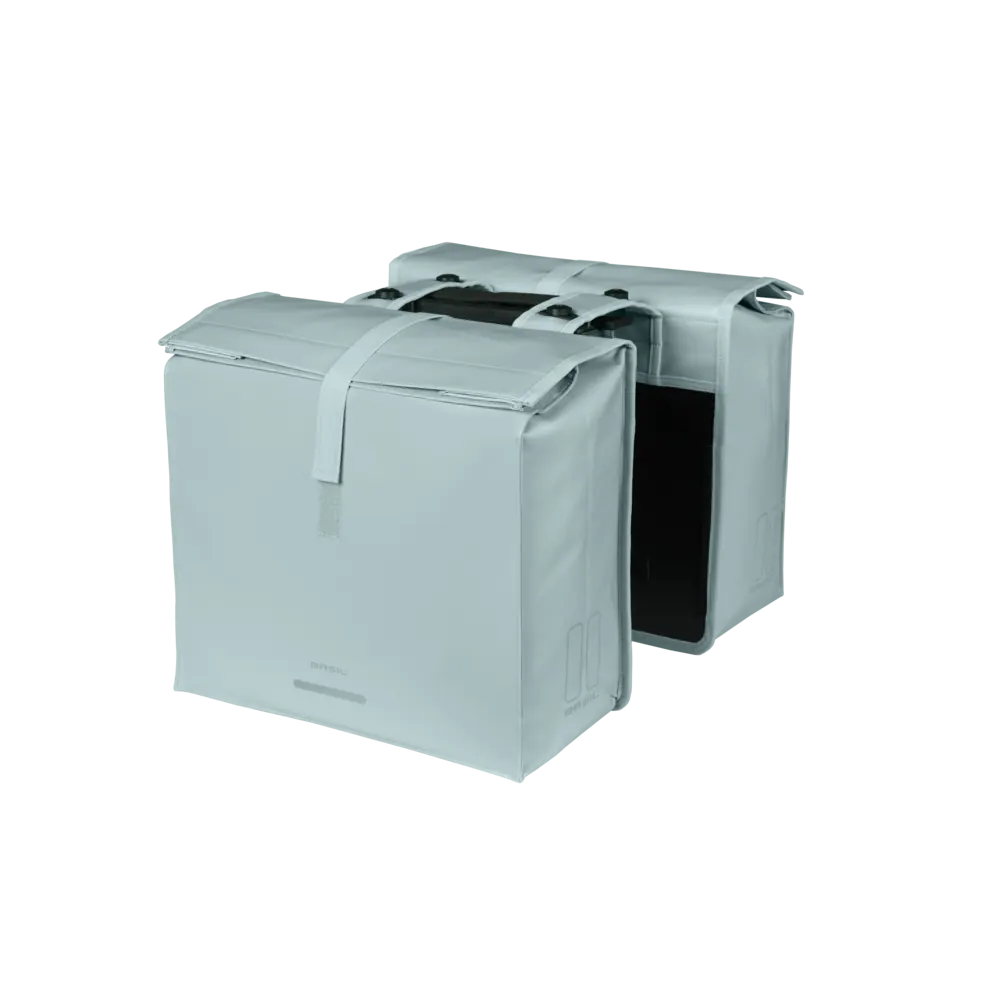 Basil Urban Load Pro - dubbele fietstas MIK - 50-64L - silver blue