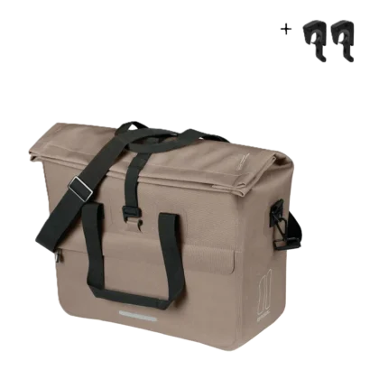 Basil Urban Dry Neo - office bag MIK Hooks - 23-26L - sage brown