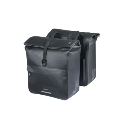Basil Urban Dry Neo - dubbele fietstas - 46-52L- zwart