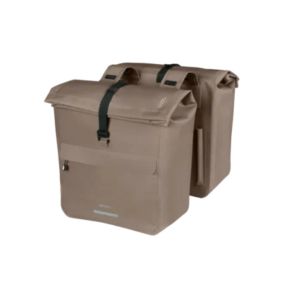Basil Urban Dry Neo - dubbele fietstas - 46-52L - sage brown